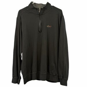 Greg Norman Collection Black Quarter-Zip Shirt